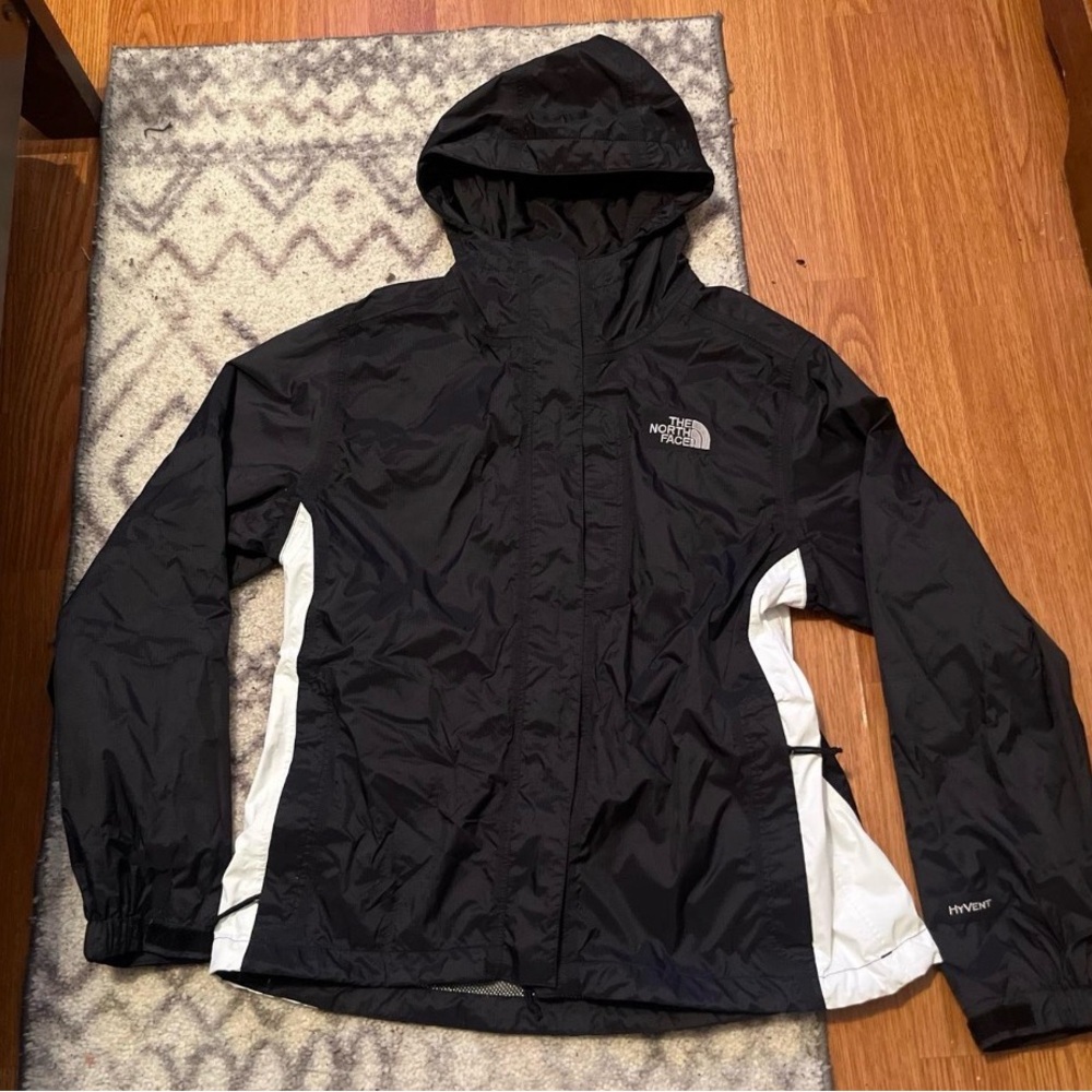 Black and White North Face Jacket